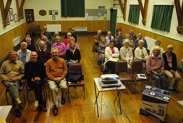 Group photograph of the audience at the Creakes History Society, 15th September 2008