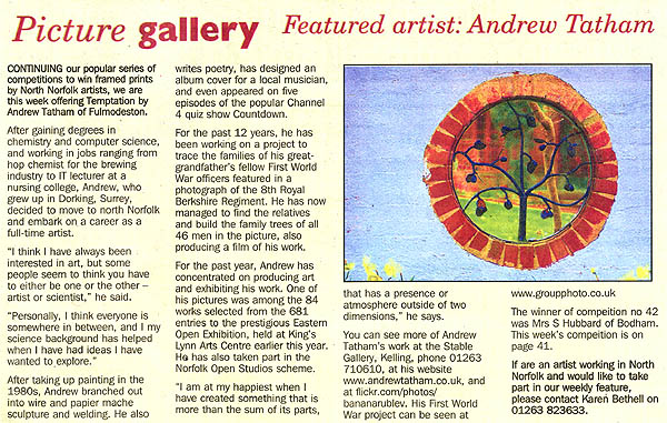 Article in the North Norfolk News